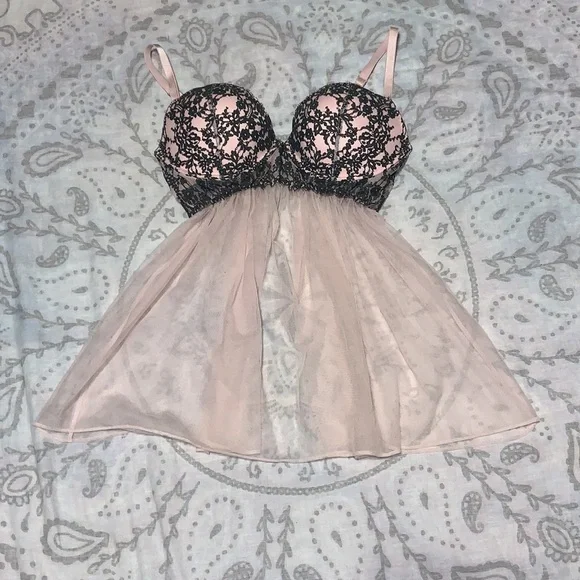 Victoria's Secret | Intimates & Sleepwear | Victorias Secret Pink Black Lace Babydoll Slip Sz 36d | Poshmark Victoria's Secret | Intimates & Sleepwear | Victorias Secret Pink Black Lace Babydoll Slip Sz 36d | Poshmark